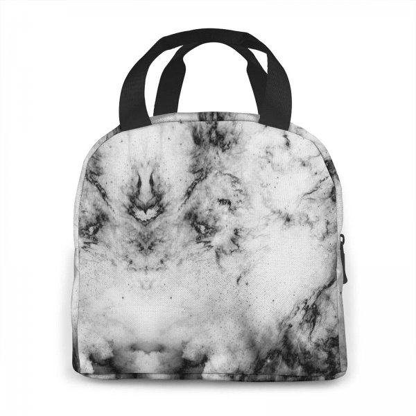 BubGuppy Marble Lunch Bag, Lunch Box Marble Insulated Cooler Bags, Cooler Tote For Picnic Camping Work Travel For Women Men Home School Office Outdoor Use and Girls Boys Marble Lunch Box