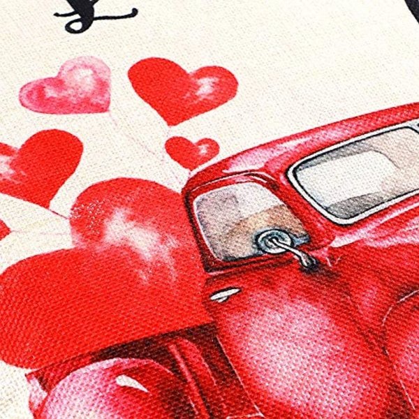 Funharly Valentines Pillow Covers Set of 2 Valentine's Day Decorations Throw Farmhouse Pillow Case