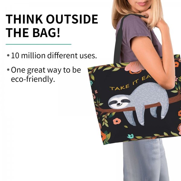 Lostitch Canvas Tote Bag Large Women Reusable Beach Bags Shoulder Bag Handbag Waterproof for Travel Grocery Shopping