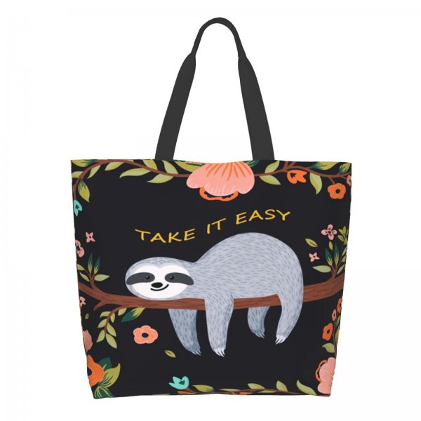 Lostitch Canvas Tote Bag Large Women Reusable Beach Bags Shoulder Bag Handbag Waterproof for Travel Grocery Shopping